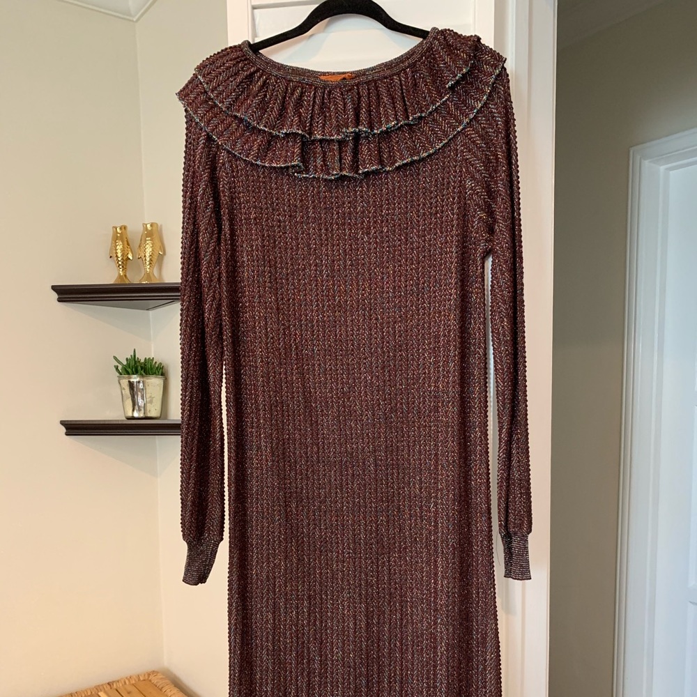 Missoni knit long sleeve dress